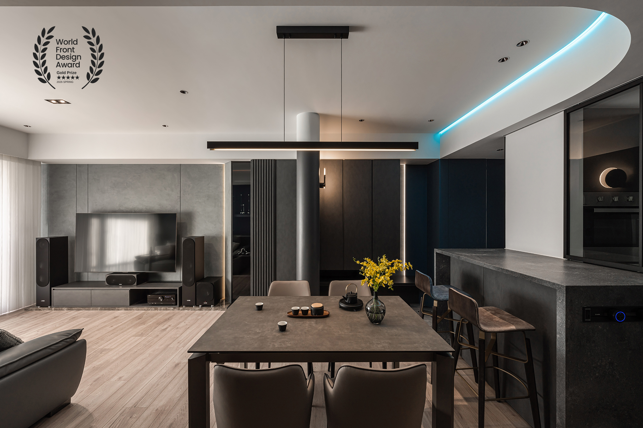 量子藍韻Azure Pulse|台中新成屋|鉅虹深CASA