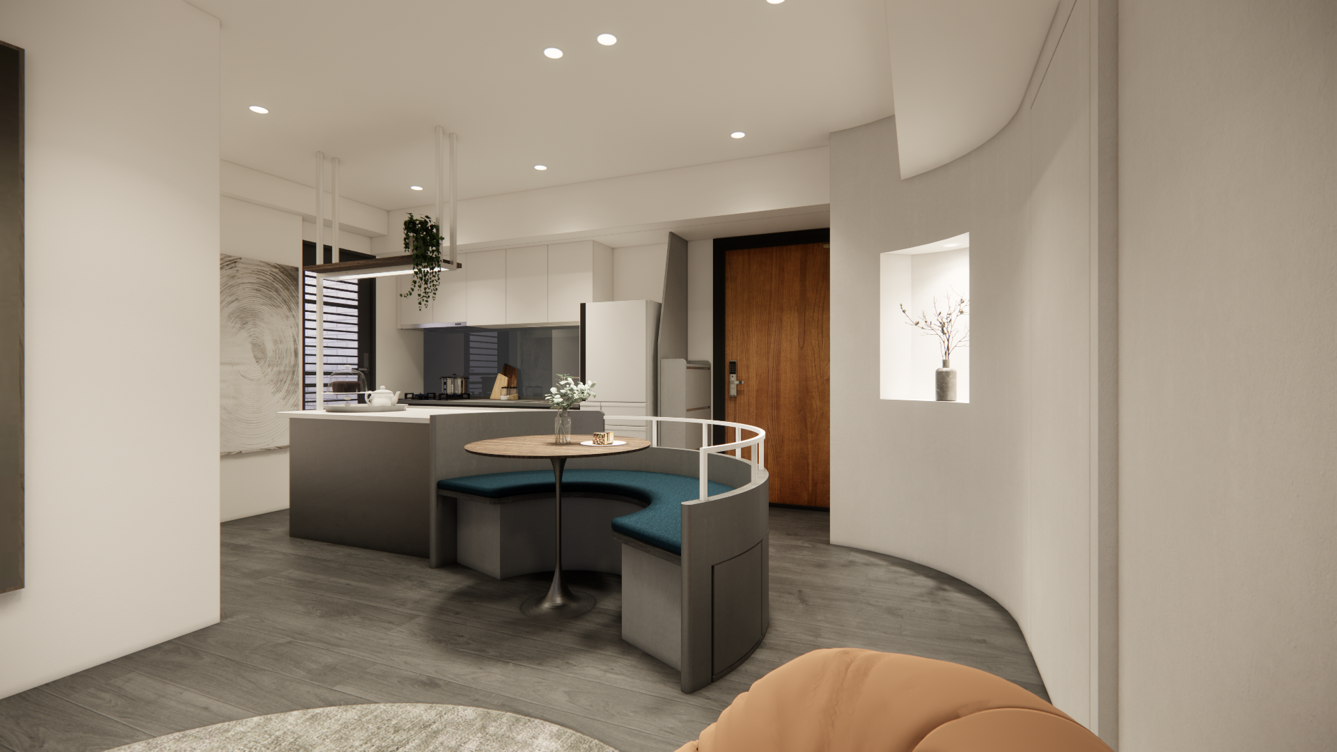 Design Lab|美式弧形卡座住宅設計